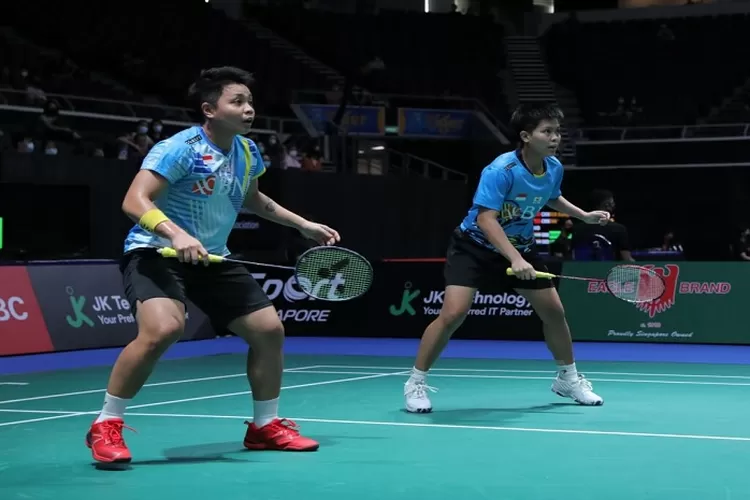 Head to Head Apriyani Rahayu/Siti Fadia vs Pearly Tan/Thinaah di BWF World Tour Final 2022 Rekor Pertemuan 3 Kali Bagi Keduanya ( Tangkapan Layar pbsi.id)