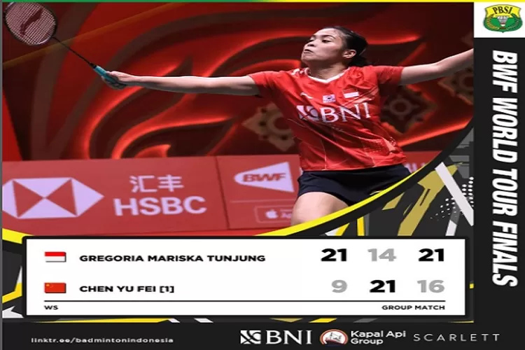 Hebat, Gregoria Mariska Sukses Kalahkan Chen Yu Fei di BWF World Tour Finals 2022 Setelah 3 Kali Kalah Pada Pertemuan Sebelumnya (www.instagram.com/@badminton.ina)