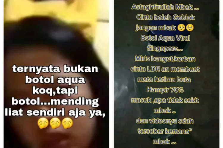 Bikin Kaget Ternyata Ini Alasan Wanita Tkw Singapura Dalam Video Masukan Botol Aqua Viral 8038