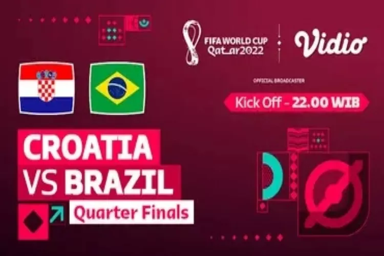 Link Nonton Live Streaming Kroasia v Brasil di Piala Dunia 2022 Pukul 22.00 WIB (Tangkapan Layar Vidio.com)