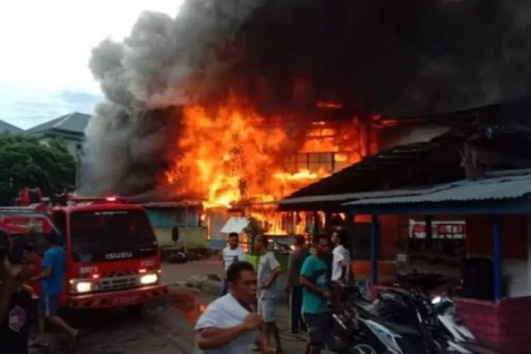  Kawasan Pasar Mardika Ambon Terbakar 1 Warga Meninggal (Istimewa)