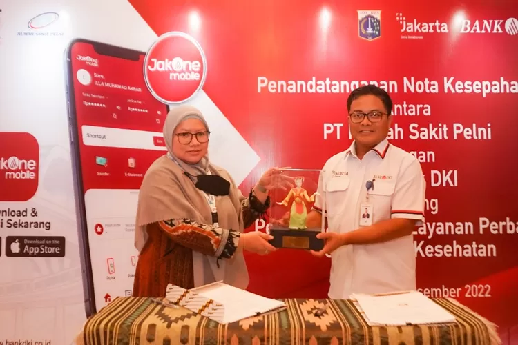 Manajemen RS Pelni dan Bank DKI  menandatangani nota kesepahaman  terkait layanan perbankan untuk memudahkan pesien, pengunjung dan karyawan.