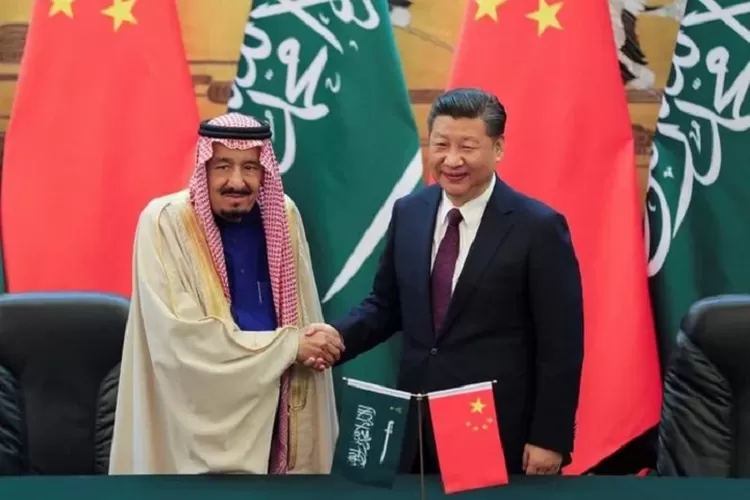 Raja Salman dan Presiden China, Xi Jinping. (reuters)