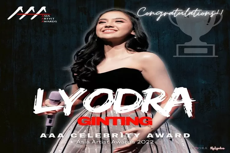 Selamat, Lyodra Raih Penghargaan Asia Celebrity di Asia Artist Awards 2022, Lyodra : Mylyodra We Did It Tanggal 13 Desember 2022 (www.instagram.com/@mylyodra.official)