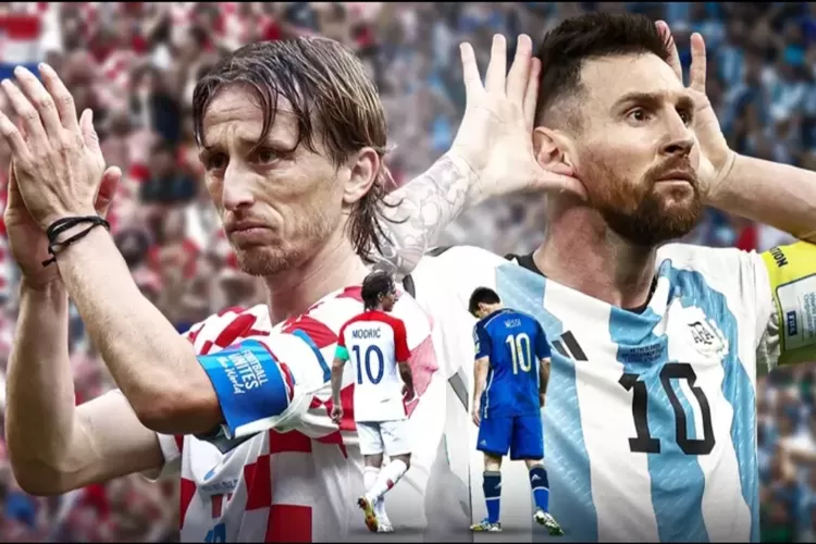 Luka Modrid bersama Kroasia akan melawan Lionel Messi dan Argentina pada semifinal Piala Dunia 2022. (Fifa Plus)