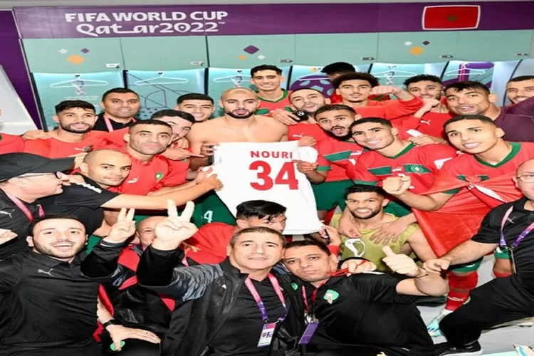 Jersey Maroko terjual habis pada Piala Dunia 2022 (Akun Twitter @JacobsBen)