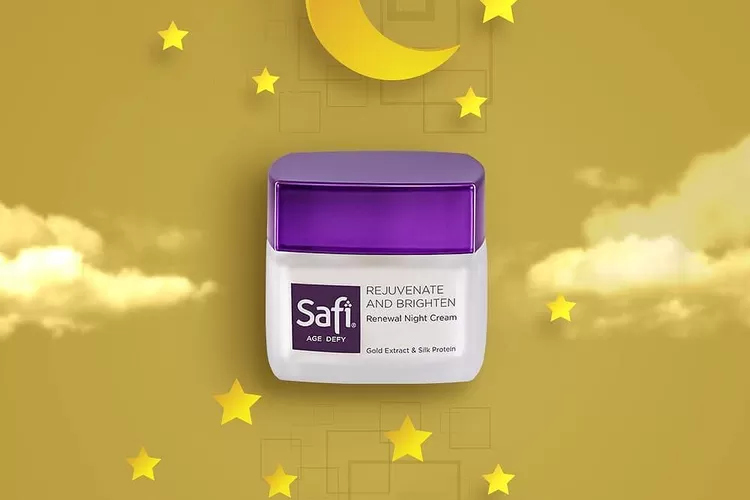Safi Age Defy Renew Night Cream, rekomendasi krim malam bikin wajah awet muda dan glowing (Instagram @idtokita)