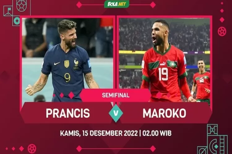 Piala Dunia 2022, semifinal: Prancis vs Maroko