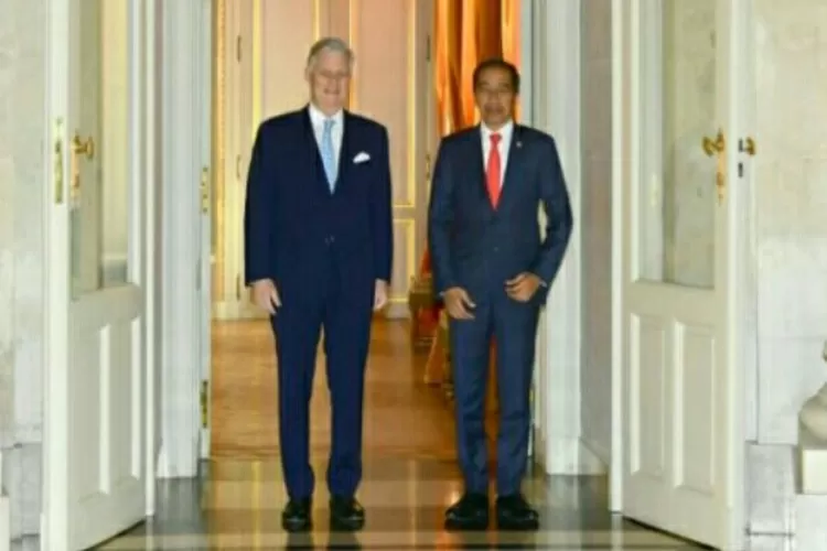 KTT ASEAN-Uni Eropa Brussels Berakhir, Presiden Jokowi Undang Raja Belgia ke Indonesia. (BPMI Setpres)