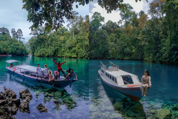 Keindahan destinasi wisata alam Danau Labuan Cermin di Kalimantan Timur (Instagram @jelajahpesisir_trip)