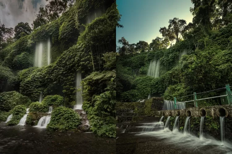 Air Terjun Benang Kelambu, salah satu Taman Bumi Dunia di Nusa Tenggara Barat yang diakui UNESCO (Instagram / @gomandalika @inindonesiaku)