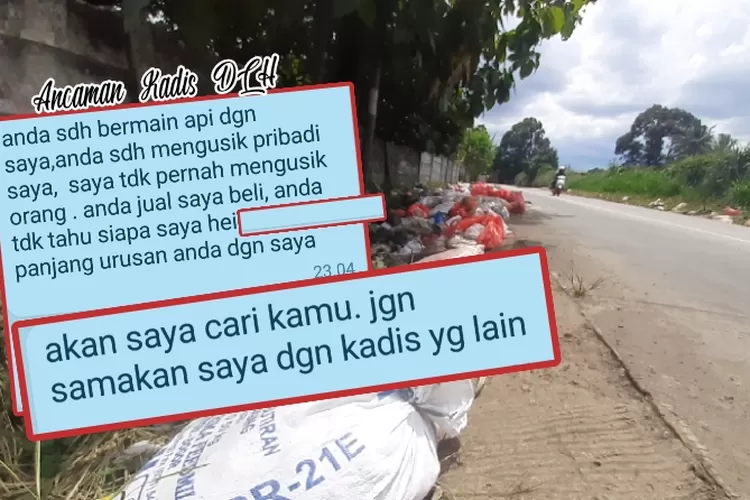 Ancaman Kadis DLH Kabupaten Bogor dan Sampah Menggunung. (Mam/Bogor Times)