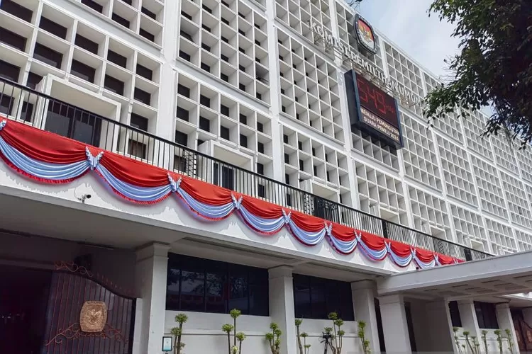  Ilustrasi Gedung KPU di Jakarta Pusat.  (ANTARA/Melalusa Susthira K)