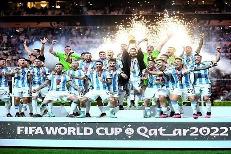 Argentina meraih juara di Piala Dunia 2022 (Instagram @pialaduniaofficials)