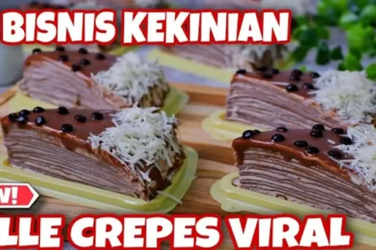 Ide bisnis kekinian dengan mencoba resep kue new mille crepes (YouTube Wais Alqorni)