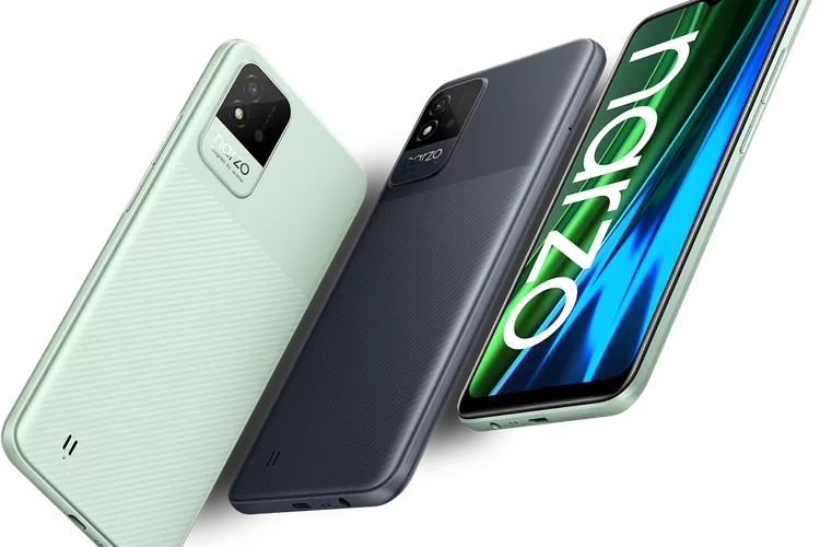 Realme Narzo 50i - Mint Green dan Carbon Black 