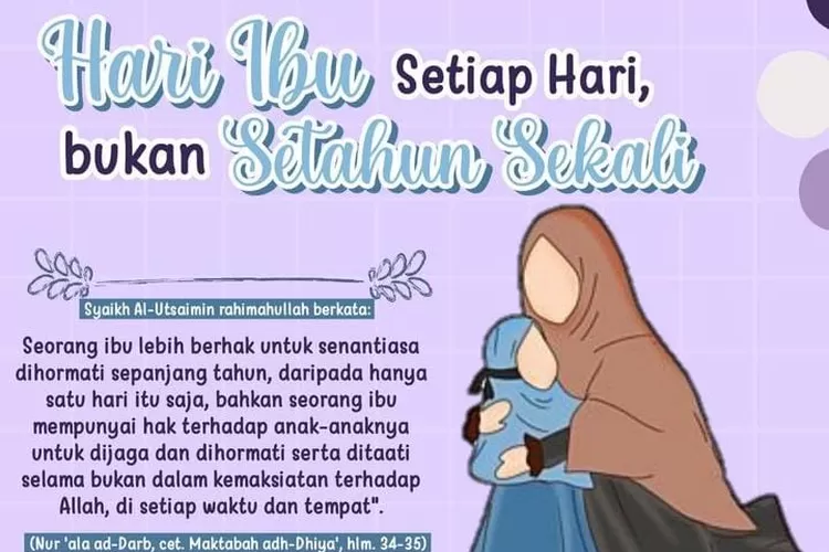 Ilustrasi Quotes Hari Ibu 22 Desember 2022 (Gorajuara/dok:Instagram/@mulianaummuali)