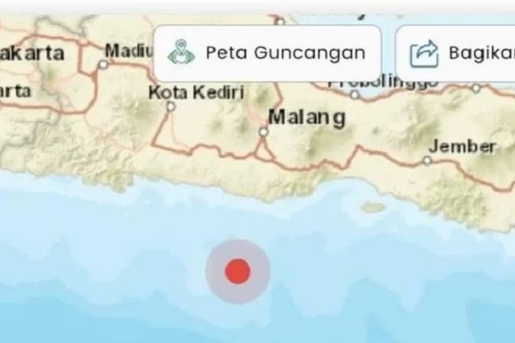 Ilustrasi gempa Malang 4,8 magnitudo  (Ist)