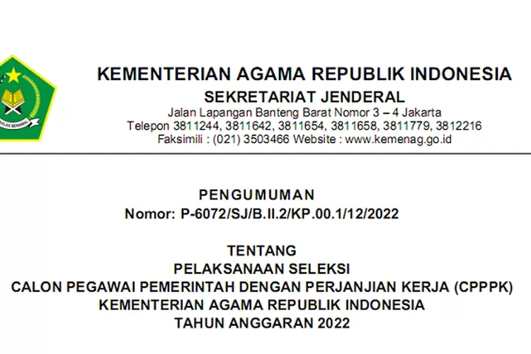 Link Dan Cara Daftar P K Kemenag Terbaru Pahami Persyaratan Dan