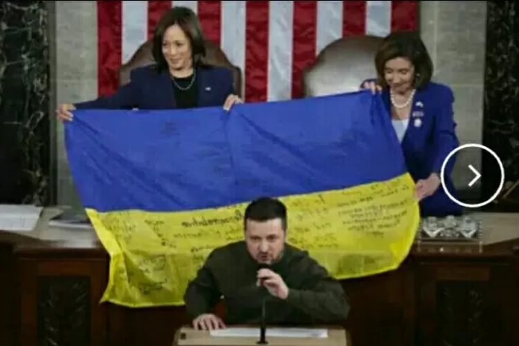 Pidato Zelenskyy di Depan Kongres AS: Uang Anda Bukan Amal tapi.. (Tangkapan layar AP)