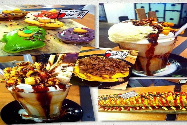 Tempat wisata kuliner di Bekasi, salah satunya Eat Happens (Instagram @eathappens.bks)