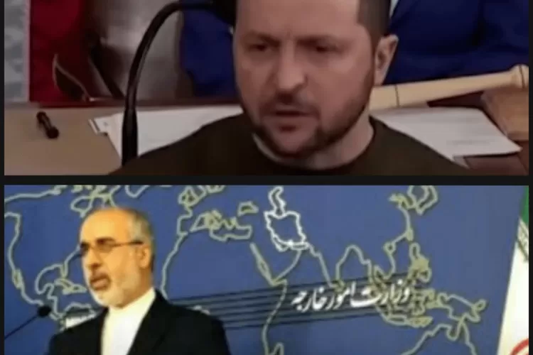 Volodymyr Zelenskyy menuduh Iran mengirimkan bantuan ke Rusia. 