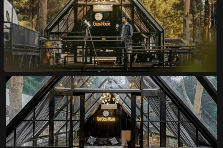 Indahnya Wisata camping Turi Glass House di Curug Cipamingkis. (Instagram @curugcipamingkisofficial)