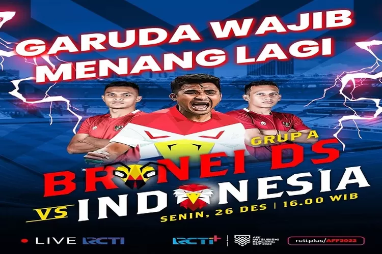 Prediksi Skor Brunei vs Indonesia di Piala AFF 2022 Hari Ini, Rekor Pertemuan dan Performa Tim Tanggal 26 Desember 2022 (www.instagram.com/@rctiplusofficial)
