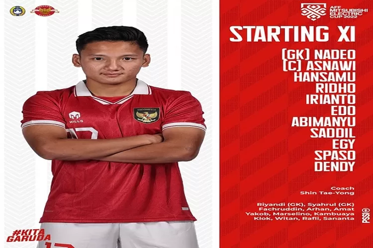 ne Up Brunei vs Indonesia di Piala AFF 2022 Hari Ini,Spaso Jadi Striker, Jordi Amat di Bangku Cadangan  Pukul 17.00 WIB (www.instagram.com/@pssi)