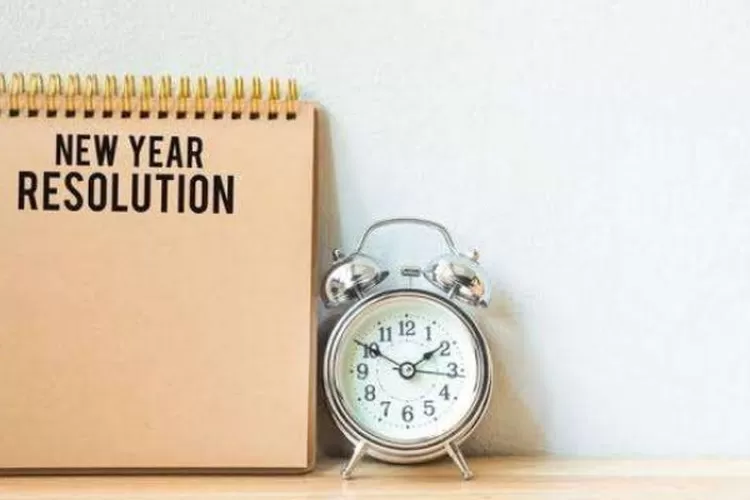 Ilustrasi resolusi tahun baru.