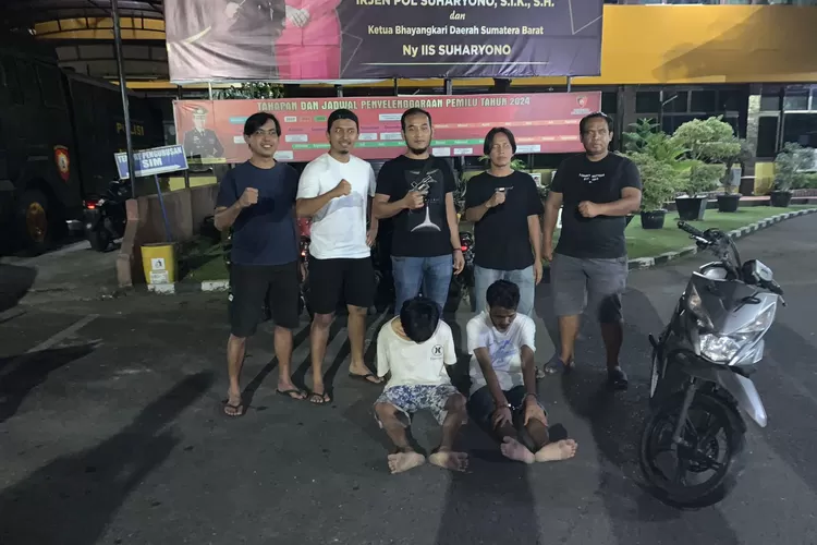 Dua Pelaku Begal Terhadap Pengemudi Ojol Diringkus Tim Klewang Polresta Padang