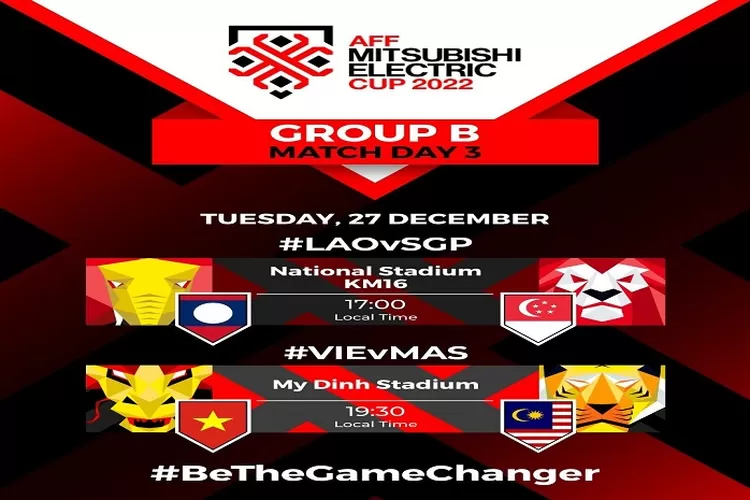 Jadwal Piala AFF 2022 Hari Ini Ada 2 Pertandingan Grup B Lengkap Link Nonton Vietnam vs Malaysia Jangan Kelewatan (www.instagram.com/@affmitsubishielectriccup)