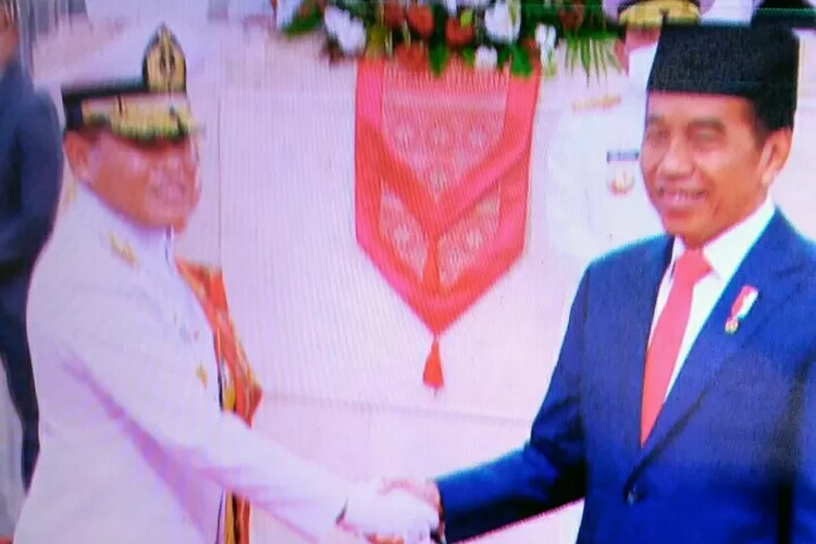 Presiden Jokowi Lantik Laksamana TNI Muhammad Ali Jadi KSAL, Gantikan Laksamana TNI Yudo Margono. (Tangkapan layar)
