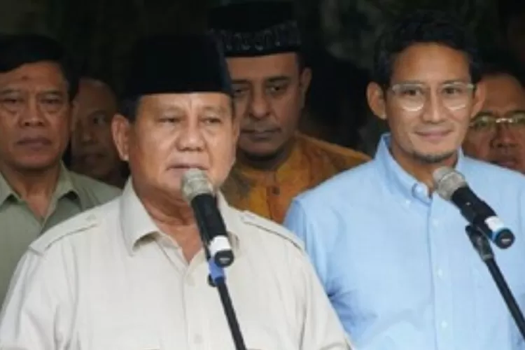 Sandiaga Uno saat diumumkan sebagai cawapres berpasangan dengan Prabowo Subianto di Pilpres 2019. 