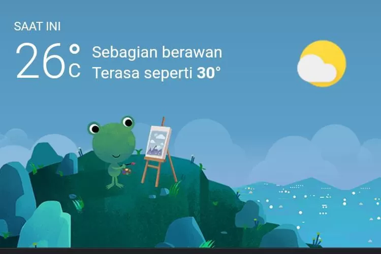 Di wilayah DKI Jakarta sebagian berawan seperti 30 derajat. (weather.com )