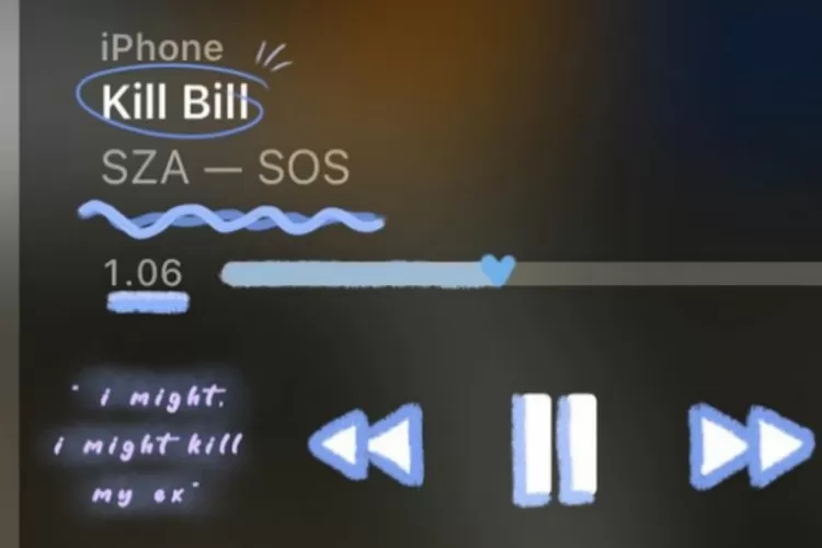 Lagu Kill Bill dari SZA jadi trending di paltform media sosial (Inatagram@zaviavon)