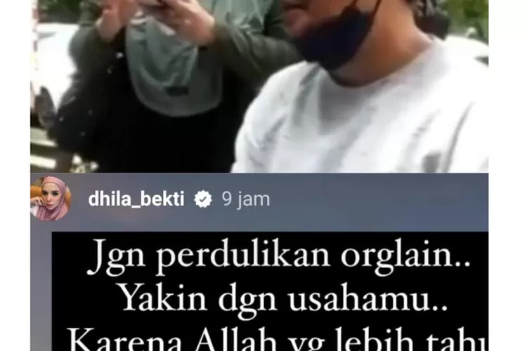 Indra Bekti dan Aldila Jelita (Kolase Instagram @dhila_bekti)