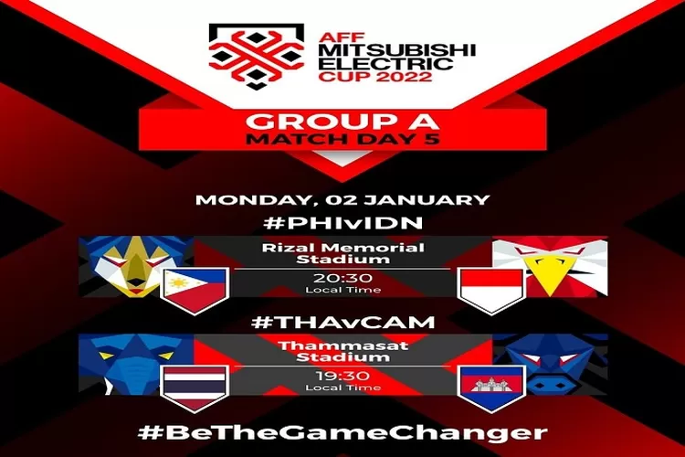 Jadwal Piala AFF 2022 Hari Ini Timnas Indonesia vs Filipina dan Syarat Untuk Lolos Semi Final Bagi Indonesia Tanggal 2 Januari 2023 (www.instagram.com/@affmitsubishielectriccup)