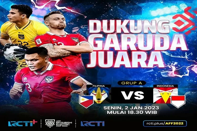 Link Nonton Live Streaming Indonesia vs Filipina di Piala AFF 2022 Hari Ini Babak Penentuan Lolos Semi Final Pukul 18.30 WIB (www.instagram.com/@rctiplusofficial)