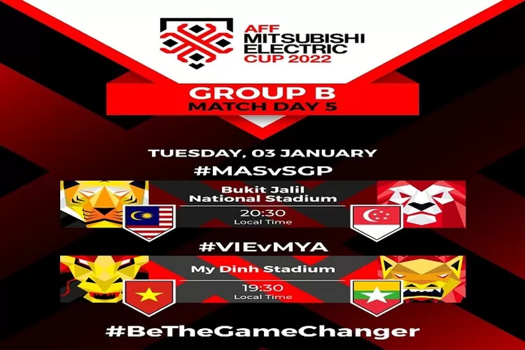 Jadwal Piala AFF 2022 Hari Ini 3 Januari 2023, Menunggu Lawan Timnas Indonesia di Semi Final, Ada 2 Pertandingan Seru dan Menarik ( www.instagram.com/@affmitsubishielectriccup)