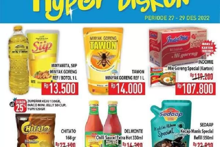 Katalog Harga Promo Hypermart dan Alfamart Januari 2023, Minyak Goroeng Diobral Murah