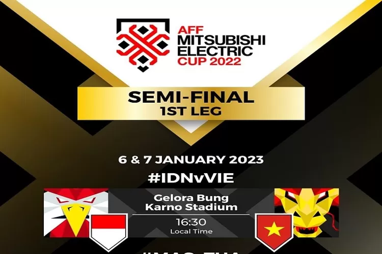 Jadwal Indonesia vs Vietnam di Semi Final Leg 1 AFF 2022, Tayang Dimana? Kick off Jam Berapa? Link Nonton Live Streaming Pertandingannya? ( www.instagram.com/@affmitsubishielectriccup)