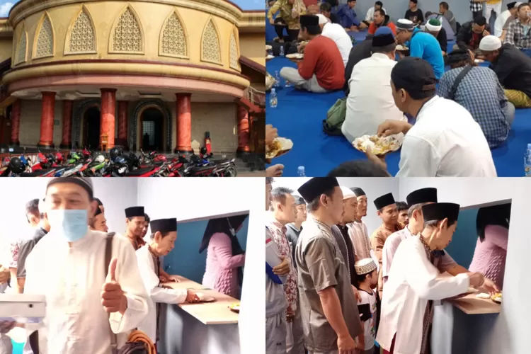 Berbagi makan bersama di Masjid Baiturrahman (Ist)