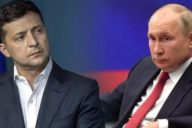 Volodymyr Zelenskiy dan Vladimir Putin  (POLITICO)