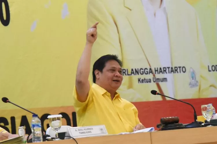 Ilustrasi Ketua Umum Golkar Airlangga Hartarto. Muncul gejolak di tubuh Partai Golkar untuk menggoyang posisi Airlangga dengan munaslub. 