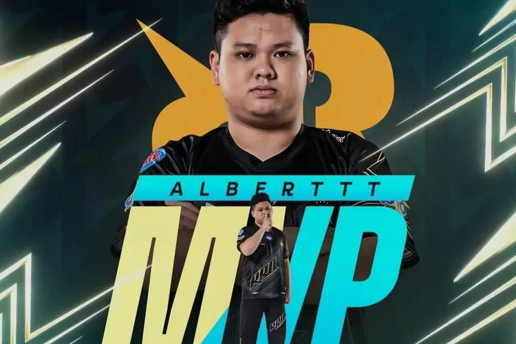 Alberttt dinobatkan sebagai MVP dalam pertandingan RRQ melawan Todak. 