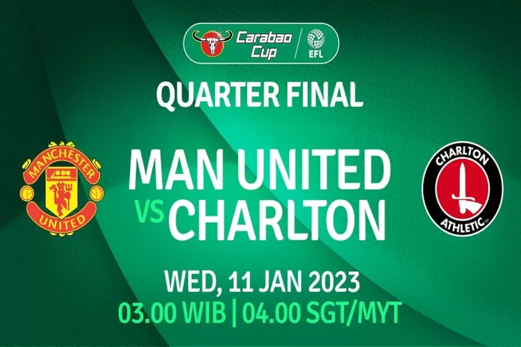 Link nonton live streaming Manchester United vs Charlton Athletic di Carabao Cup (Mola TV)