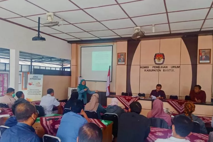 KPU Bantul tengah rapat koordinasi pemetaan TPS (Foto : Erna Sari)