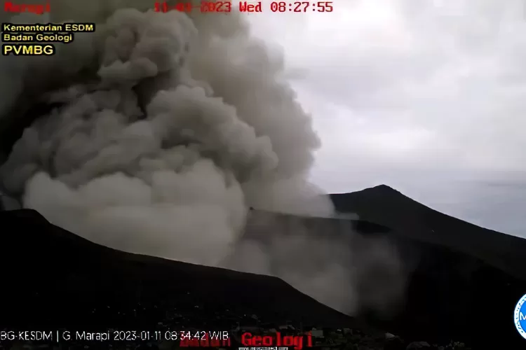 Letusan terbesar terjadi dalam 5 hari erupsi Gunung Marapi Sumatera Barat (PGA Marapi)
