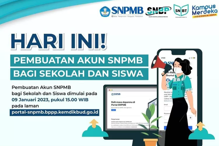 RESMI DIBUKA! Ini Panduan Cara Buat Akun SNPMB 2023 Untuk Siswa Dan ...